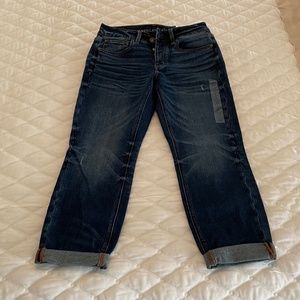 American Eagle Dark Wash Stretch Tomgirl Jeans (NWT)